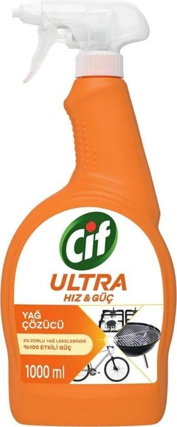 Cif Ultra Hız & Güç Yağ Çözücü Sprey Leke Ve Kir Çıkarıcı 1000 ml - Image 1