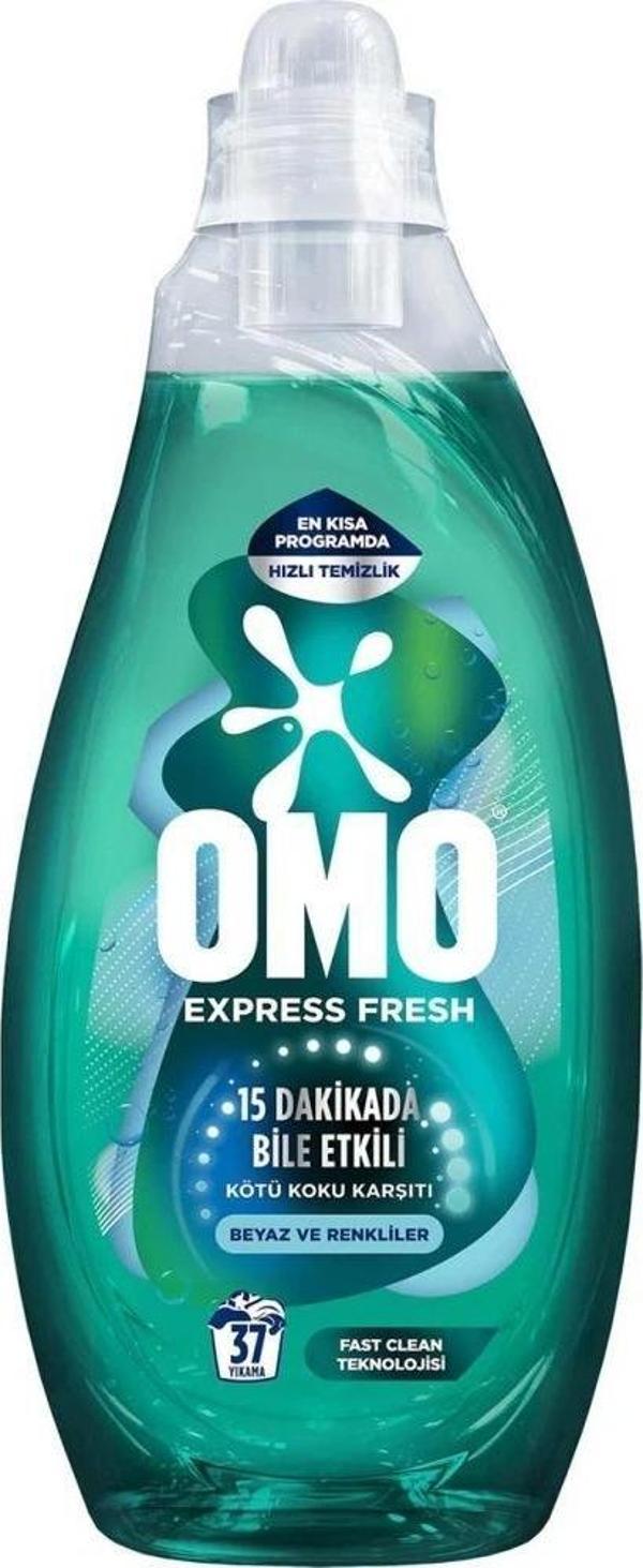 Omo Express Fresh Kötü Koku Karşıtı Beyaz ve Renkliler Sıvı Çamaşır Deterjanı 1480 ml - Image 1