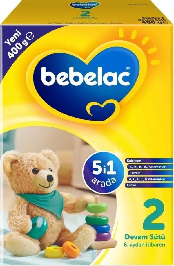 Bebelac 2 Devam Sütü 400 Gr 6-9 Ay - Image 1