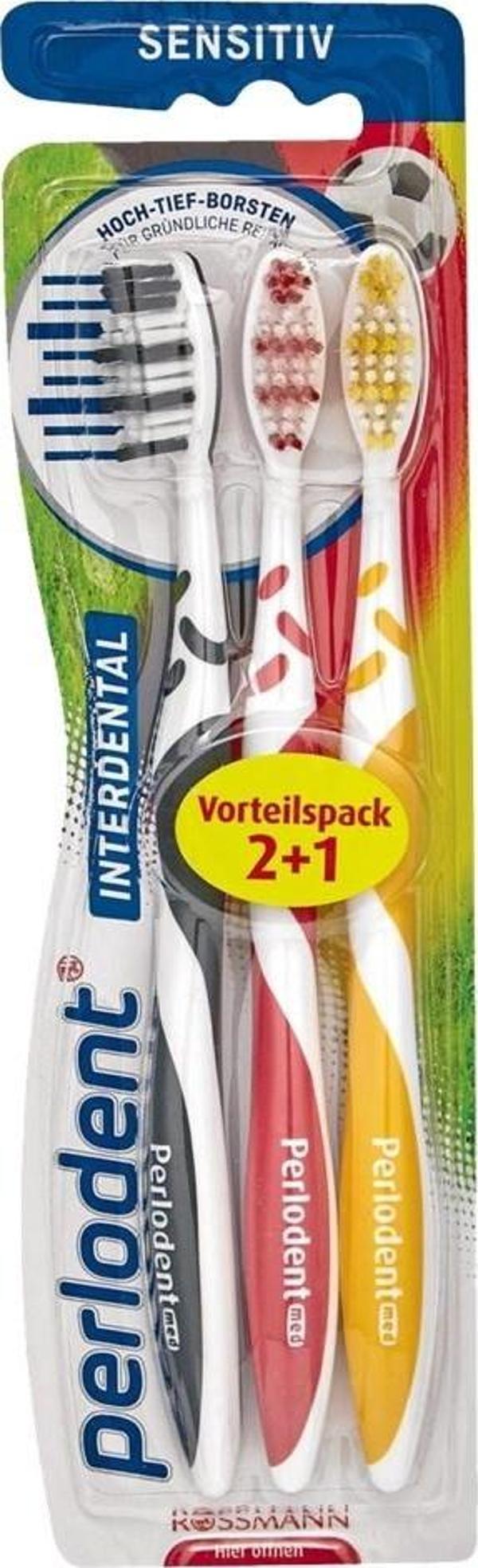 Prokudent Perlodent Med Yumuşak Diş Fırçası 3 Adet  - Image 1