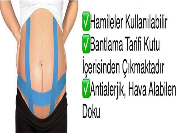 İnobag Göbek Destekleyici Bant Mavi Renk (Hamileler İçin) - Image 1