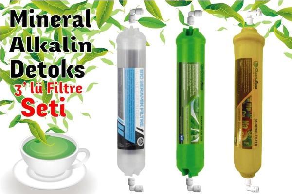 Mineral.Alkalin Detoks 3'Lü Filtre Seti - Image 1