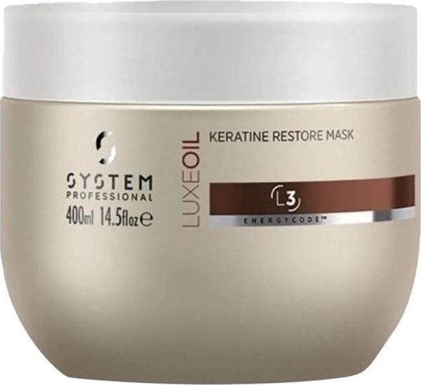 Wella System Professional LuxeOil Keratin Yenileyici Saç Maskesi 400 ml  - Image 1