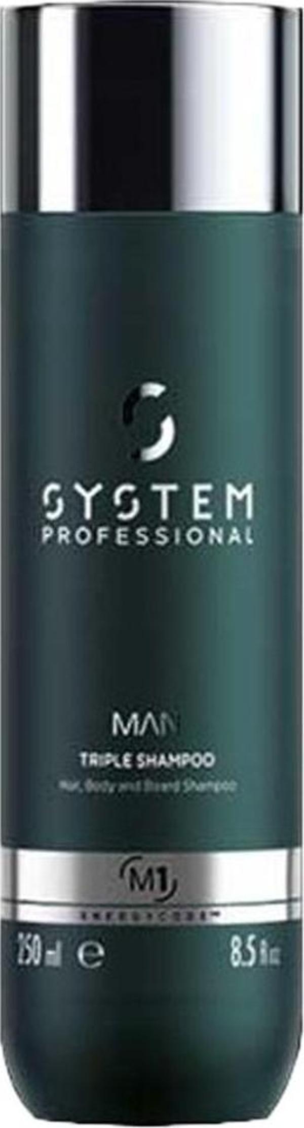 Wella System Professional Man Saç, Vücut ve Sakal Şampuanı 250 ml - Image 1