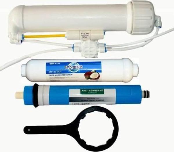 SU ARITMA CIHAZI 75 GPD MEMBRAN FİLTRE+MEMBRAN FİLTRE KABI SETİ,ÇEKVALF,FLOW,OTOSHUT OF,TADLANDIRICI - Image 1