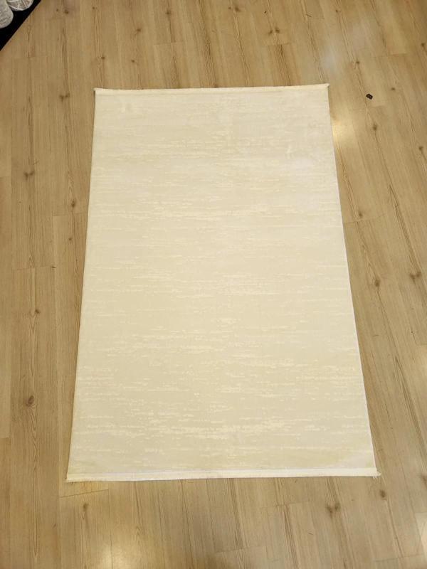 Hoom Rugs Rare 1041 Krem Modern Mikrofiber Makine Halı - Image 1