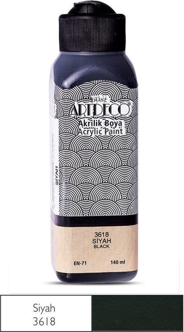 Artdeco Akrilik Boya 140 ml Siyah 2 adet - Image 1