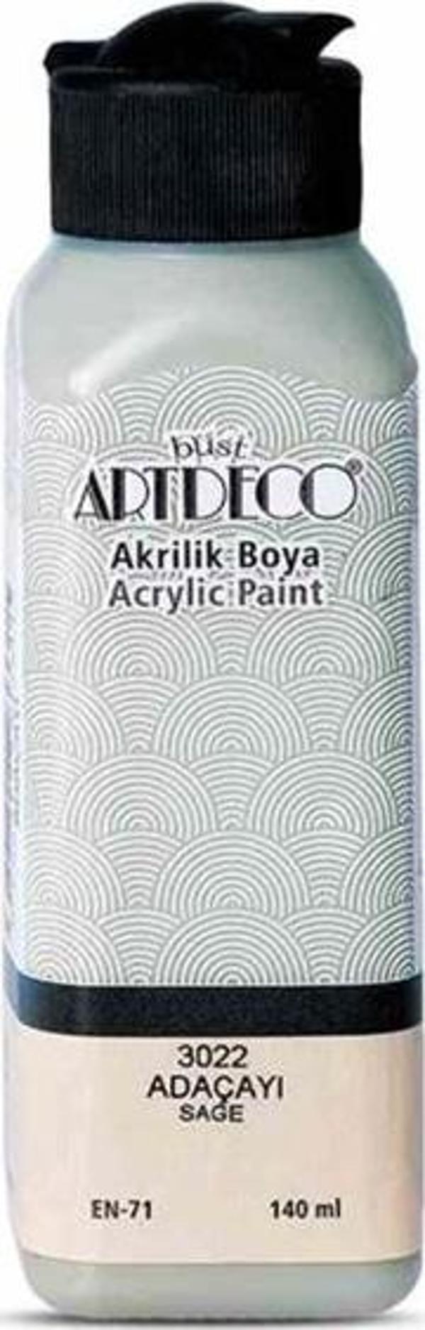 Artdeco Akrilik Boya 140 ml Adaçayı - 4 adet - Image 1