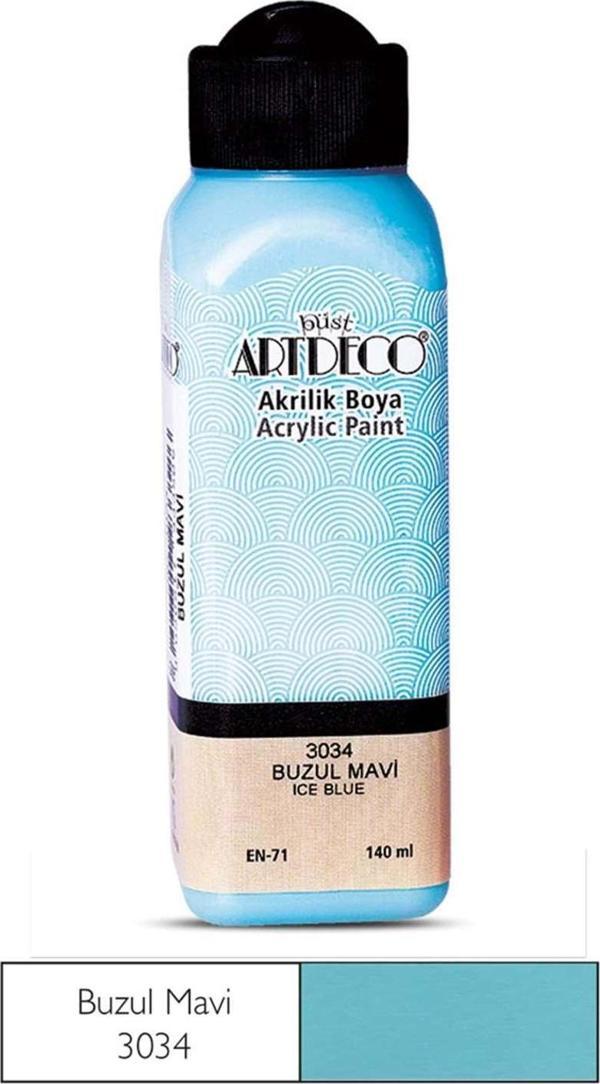 Artdeco Akrilik Boya 140 ml Buzul Mavi - 4 adet - Image 1