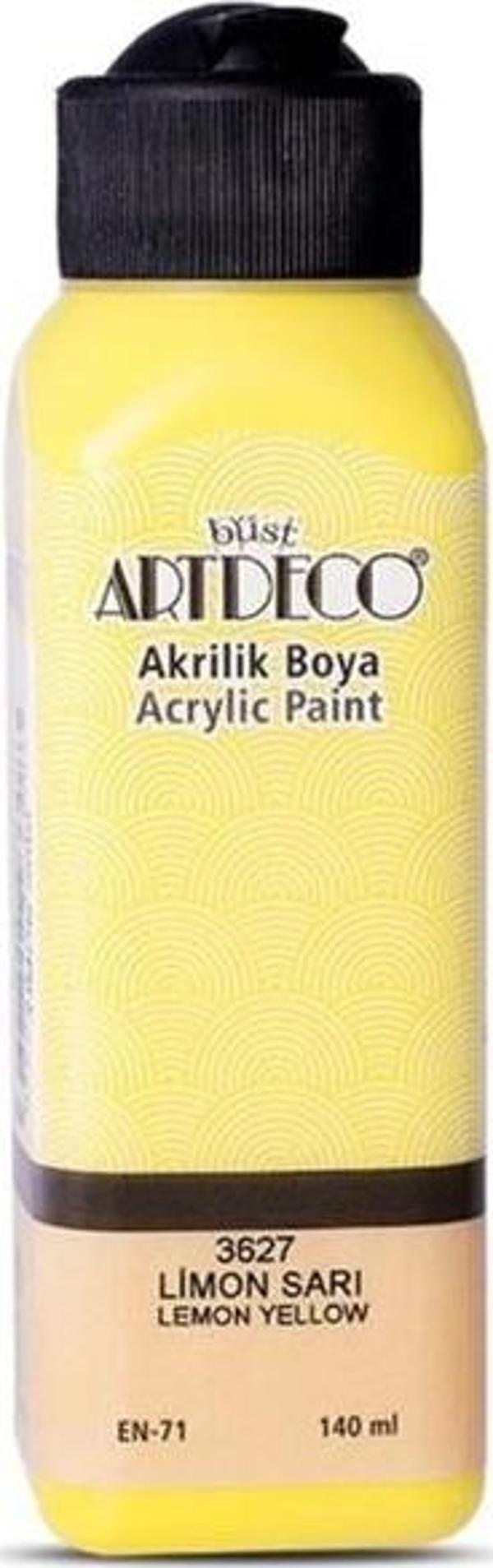 Artdeco Akrilik Boya 140 ml Limon Sarı - 4 adet - Image 1