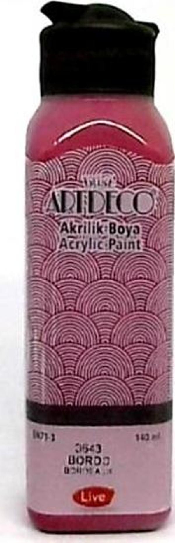 Artdeco Akrilik Boya 140 ml Bordo 2 adet - Image 1
