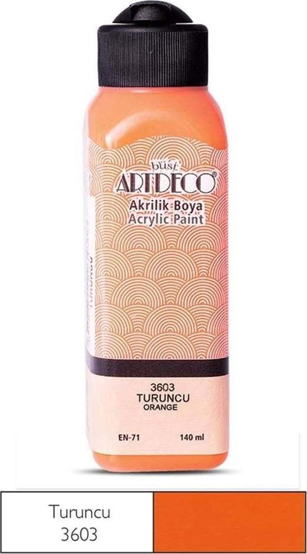 Artdeco Akrilik Boya 140 ml Turuncu - 4 adet - Image 1