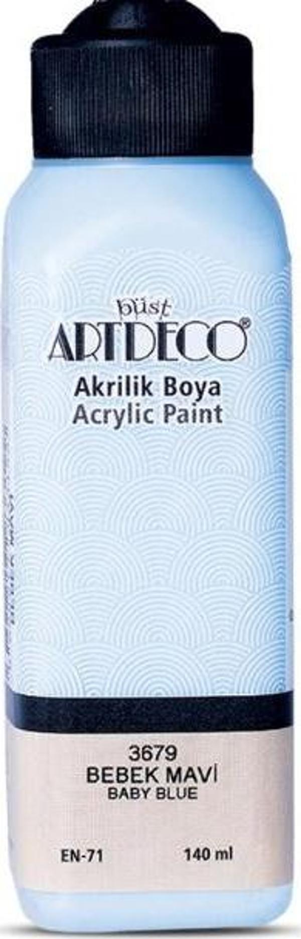 Artdeco Akrilik Boya 140 ml Bebek Mavi - 4 adet - Image 1