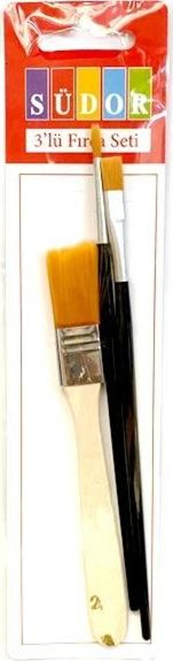 Südor Fırça Seti Zemin Sulu Yağlı 3Lü - 2 set - Image 1