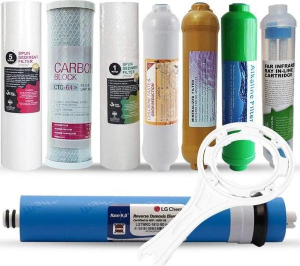 Su Arıtma Cihazı Filtre Seti LGKUNO Membranlı Aqualine 8 Aşamalı - Image 1