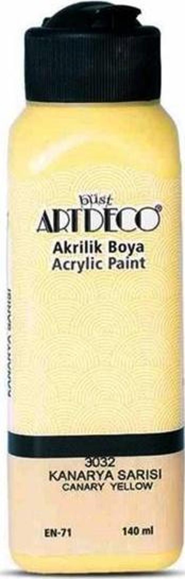 Artdeco Akrilik Boya 140 ml Kanarya Sarısı - 2 adet - Image 1