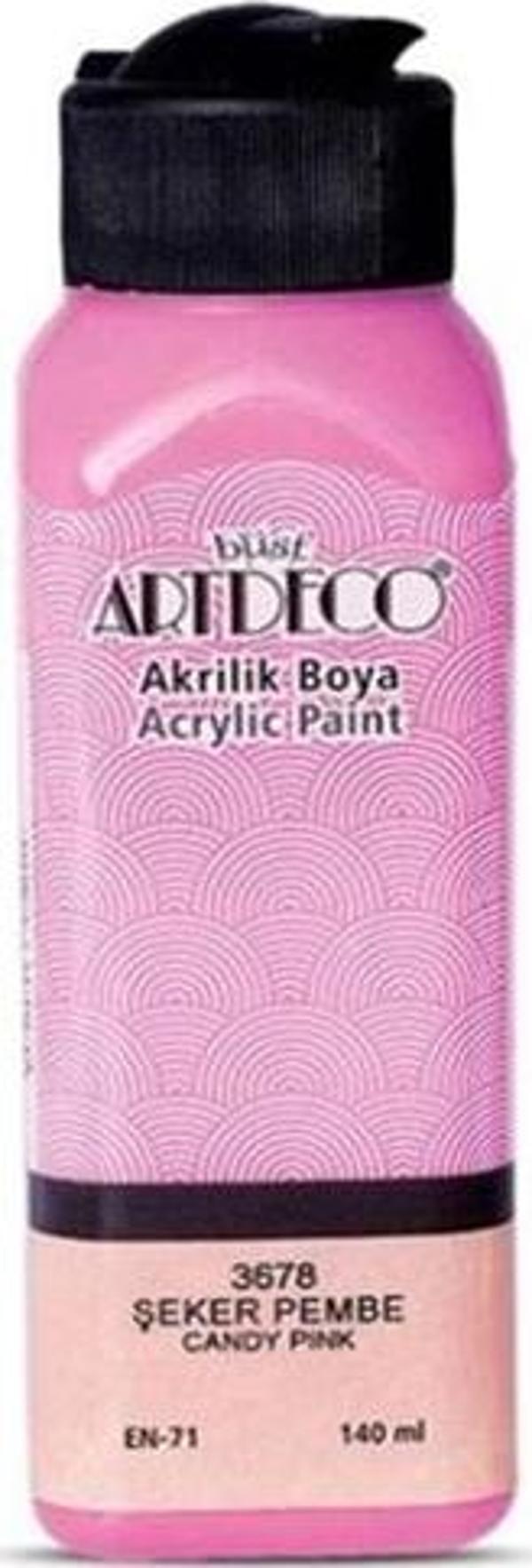 Artdeco Akrilik Boya 140 ml Şeker Pembe - 4 adet - Image 1