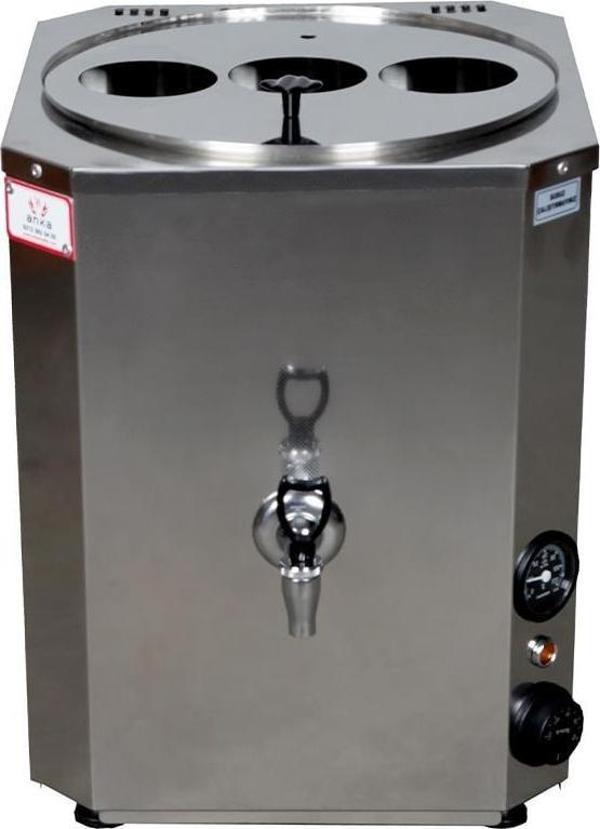 Anka Yeni Nesil Çay Makinesi 3 Demlikli 35 Litre Inox - Image 1