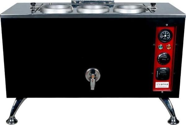 Anka Pro Elektrikli Full Otomatik Çay Kazanı 3 Demlikli 30 Litre Siyah - Image 1