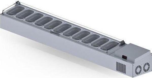 Iceinox Set Üstü Saladbar Pleksi Kapak GN 1/4-150: 11 Adet - Image 1