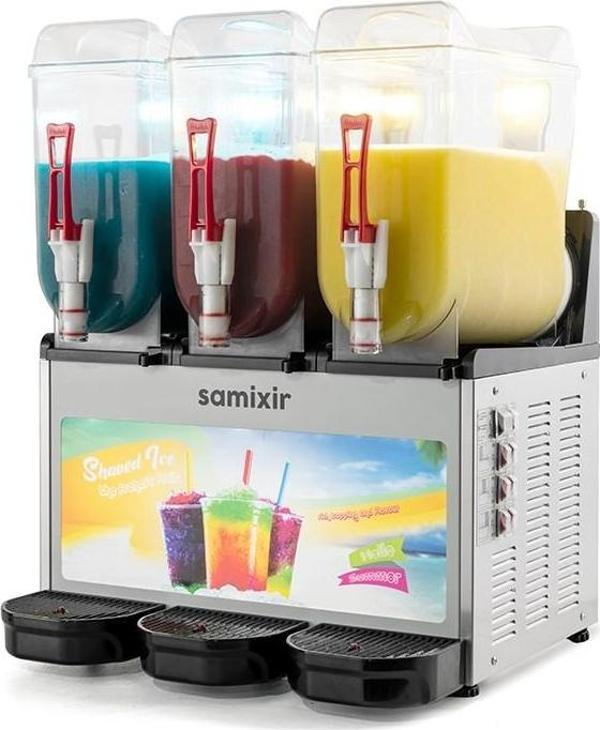 Samixir Triple Allure Üçlü 12+12+12 Lt Slush Buzlaş Karlamaç Makinesi SLUSH-36-IA - Image 1
