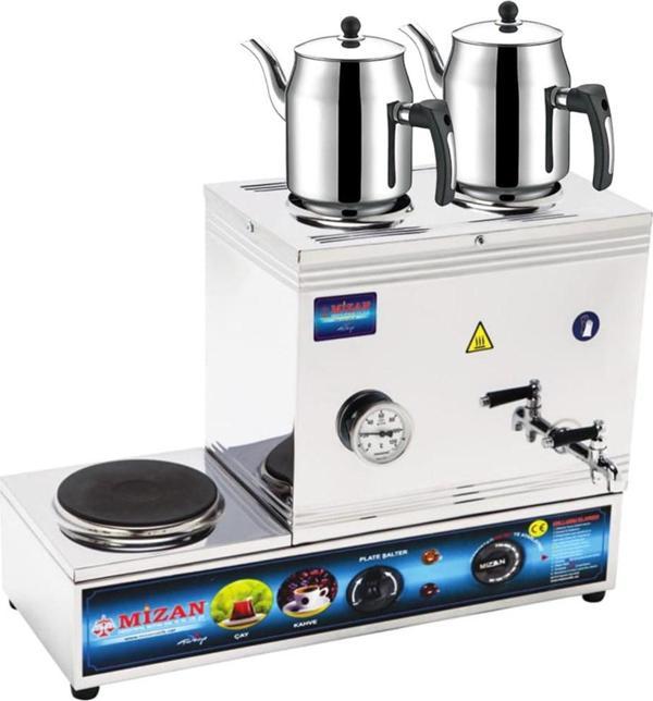 Mizan 40 Lık Elektrikli 30 Litre 2 Demlikli Çay Kazanı DEMLİK HEDİYELİ - Image 1
