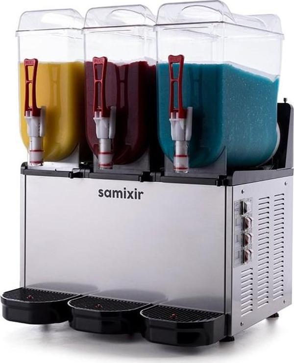 Samixir Triple Üçlü 12+12+12 Lt Slush Buzlaş Karlamaç Makinesi SLUSH-36-I - Image 1