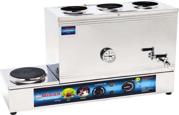 Mizan 60 Lık Elektrikli 40 Litre 3 Demlikli Çay Kazanı - Image 1
