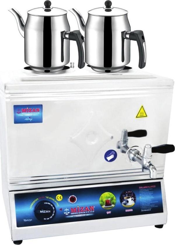 Mizan 25 Lik Elektrikli 20 Litre 2 Demlikli Çay Kazanı DEMLİK HEDİYELİ - Image 1