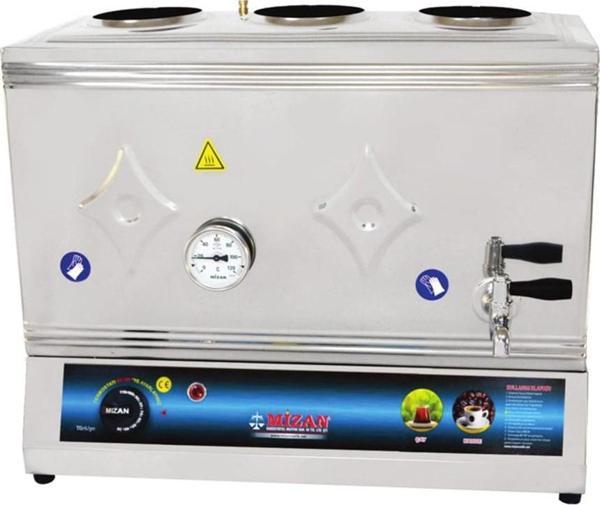 Mizan 60 Lık Elektrikli 40 Litre 3 Demlikli Çay Kazanı - Image 1
