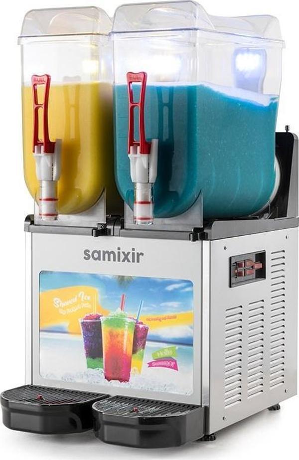 Samixir Twin Allure Çiftli 12+12 Lt Slush Buzlaş Karlamaç Makinesi SLUSH-24-IA - Image 1