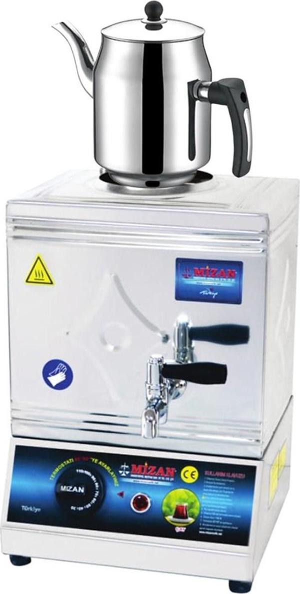Mizan 15 Lik Elektrikli 10 Litre 1 Demlikli Çay Kazanı DEMLİK HEDİYELİ - Image 1