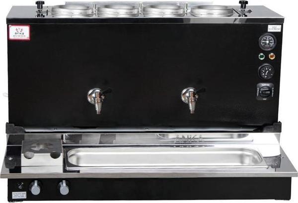 Anka Pro Plus Otomatik Çay Kazanı 4 Demlikli 40 Litre Siyah Tüp+Elektrik - Image 1