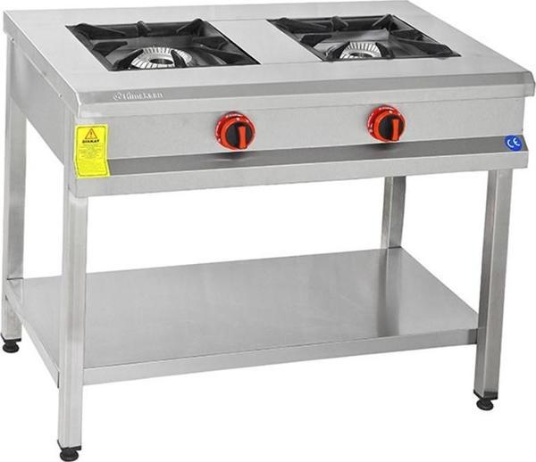 Himaksan  90 X 50 Cm Doğalgazlı Taban Raflı 2 Gözlü Ocak - Image 1