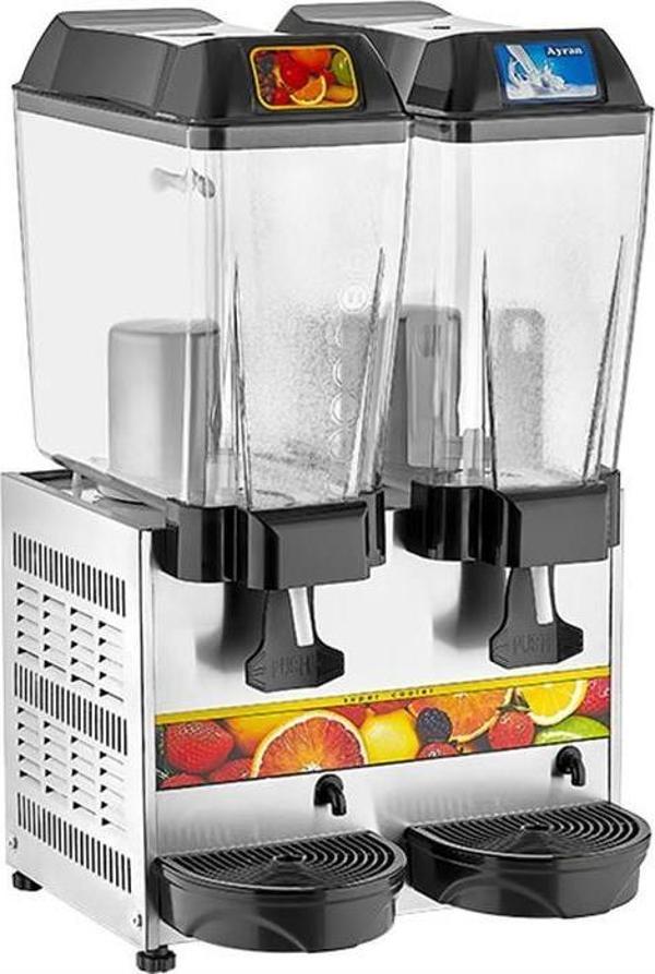 Remta Çiftli 20+20 LT Karıştırıcılı Soğutuculu Ayran Makinesi - Image 1