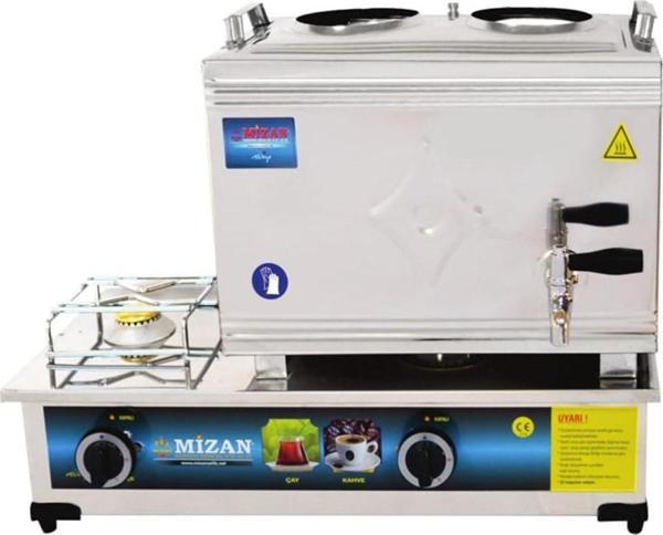 Mizan 25 Lik Doğalgazlı 20 Litre 2 Demlikli Çay Kazanı - Image 1