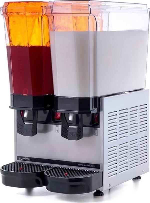 Samixir Klasik Twin 20+20 Lt Fıskiyeli-Karıştırıcılı Soğuk İçecek Makinesi 40-SMI - Image 1
