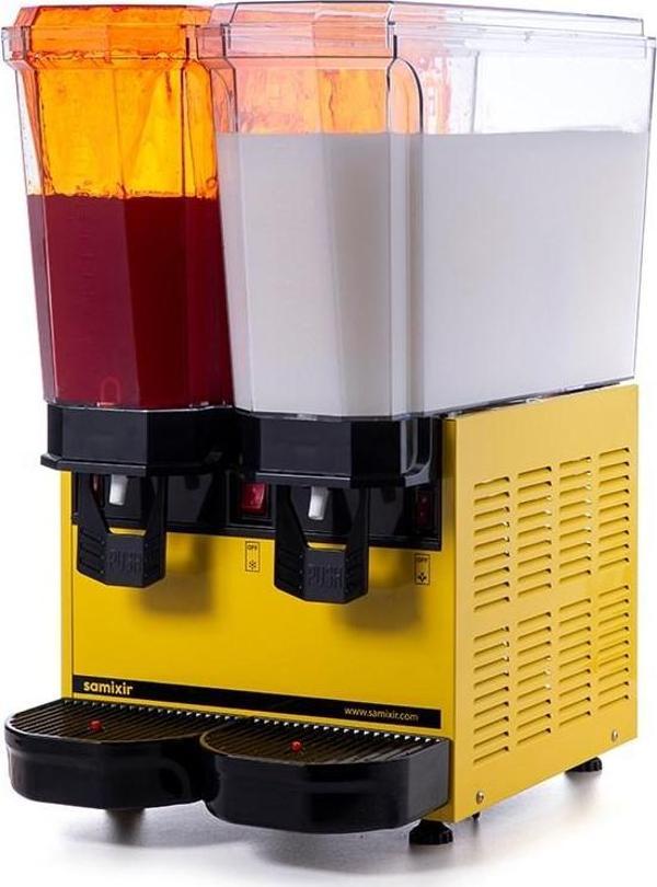 Samixir Klasik Twin 20+20 Lt Fıskiyeli-Karıştırıcılı Soğuk İçecek Makinesi 40-SMY - Image 1