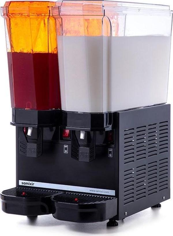 Samixir Klasik Twin 20+20 Lt Fıskiyeli-Karıştırıcılı Soğuk İçecek Makinesi 40-SMB - Image 1