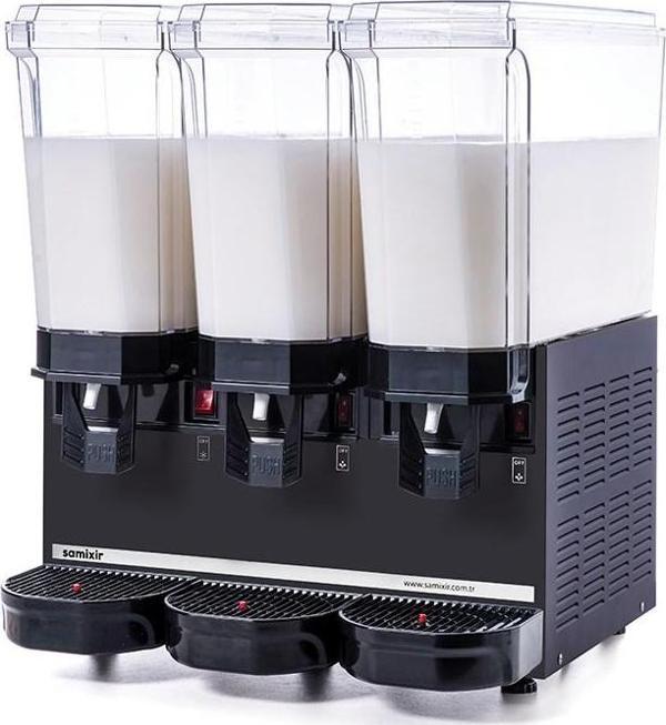 Samixir Klasik Triple 30+30+30 Lt Karıştırıcılı Soğuk İçecek Makinesi 60-MMMI - Image 1