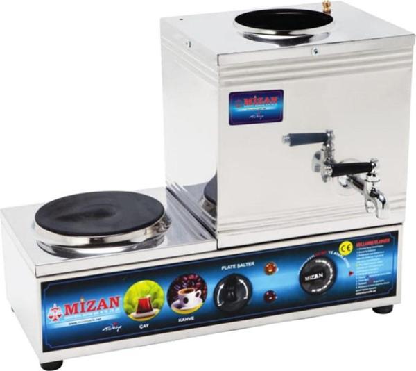 Mizan 15 Lik Elektrikli 10 Litre 1 Demlikli Çay Kazanı - Image 1