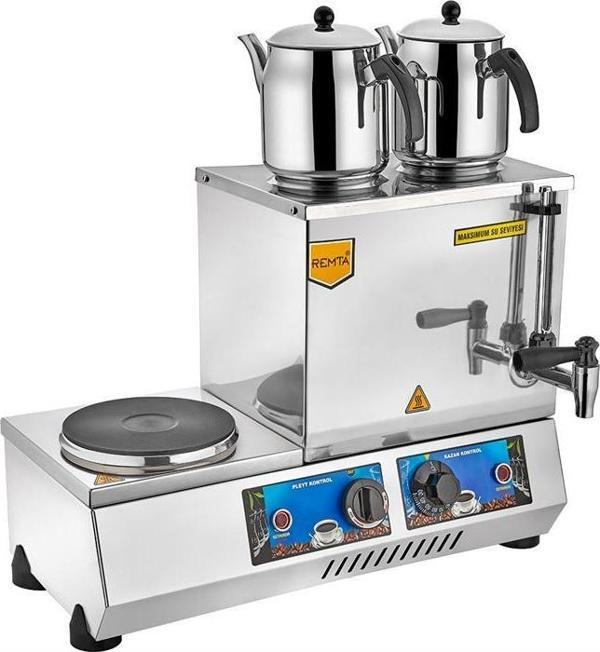 Remta 20 Model Çift Demlikli Elektrikli Çay Ocağı 14 lt - K31(A) - Image 1