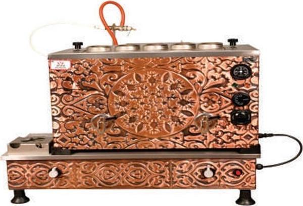 Anka Bakır Turbo Elektrikli Full Otomatik 5 Demlikli 50 Litre Çay Kazanı - Image 1