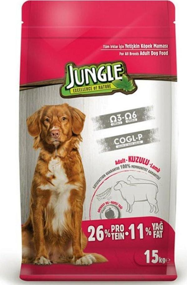 Jungle Kuzu Etli Yetişkin Köpek Maması 15 Kg - Image 1