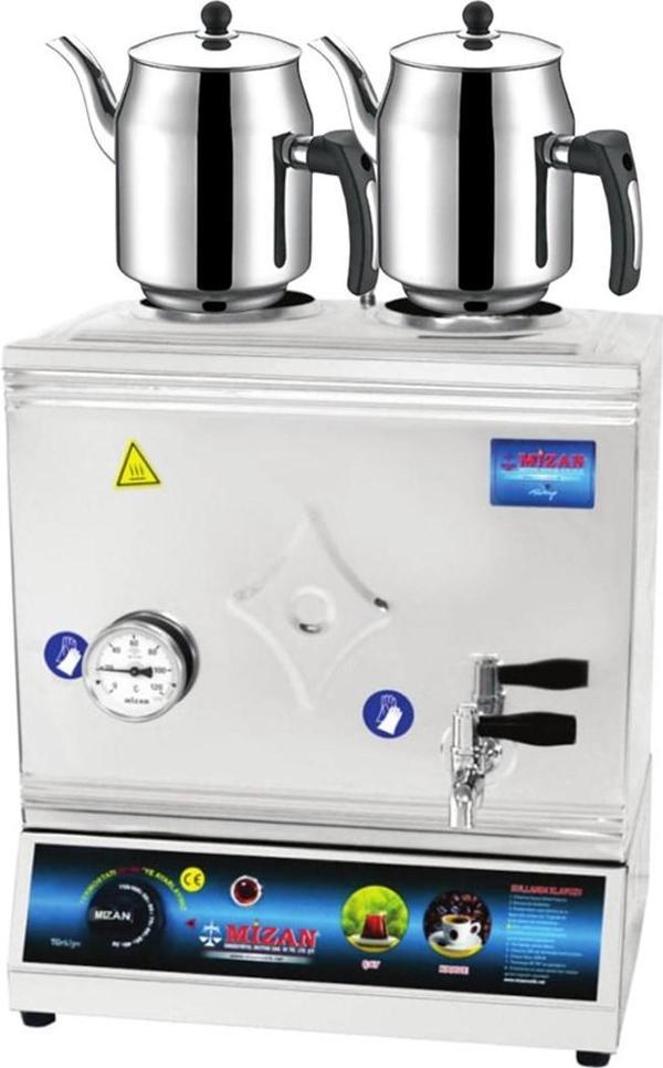 Mizan 40 Lık Elektrikli 30 Litre 2 Demlikli Çay Kazanı DEMLİK HEDİYELİ - Image 1