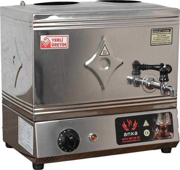 Anka Paslanmaz Eko Elektrikli Çay Kazanı 2 Demlikli 24 Litre - Image 1
