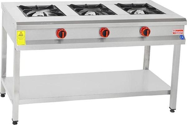 Himaksan  130 X 50 Cm Tüplü Taban Raflı 3 Gözlü Ocak - Image 1