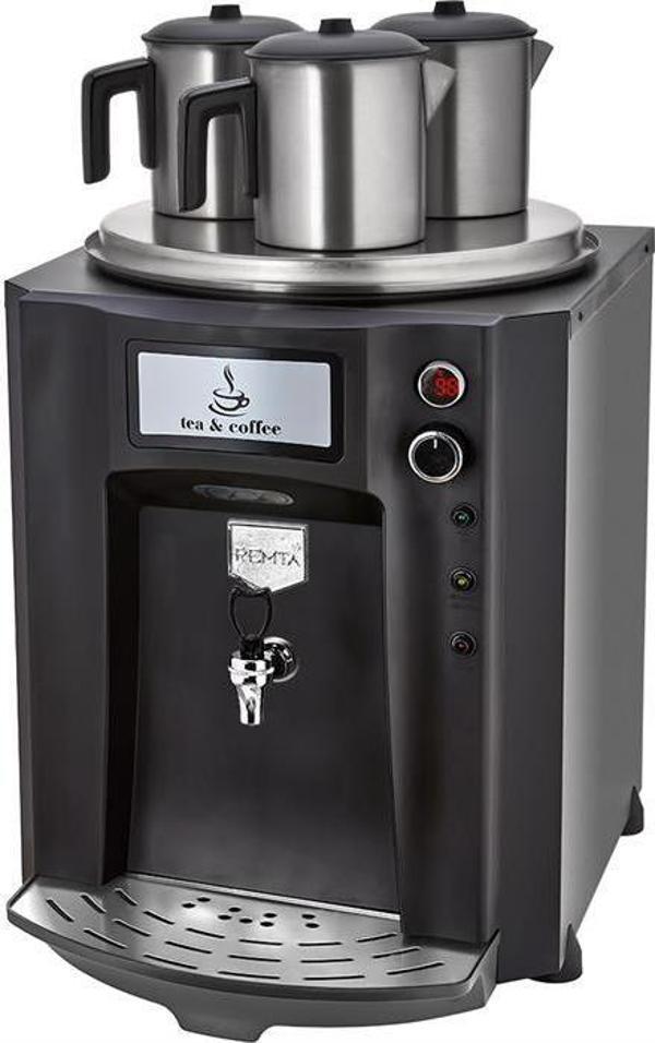 Remta Premium Jumbo 40 Litre Üç Demlikli Çay Makinesi - Siyah - Image 1