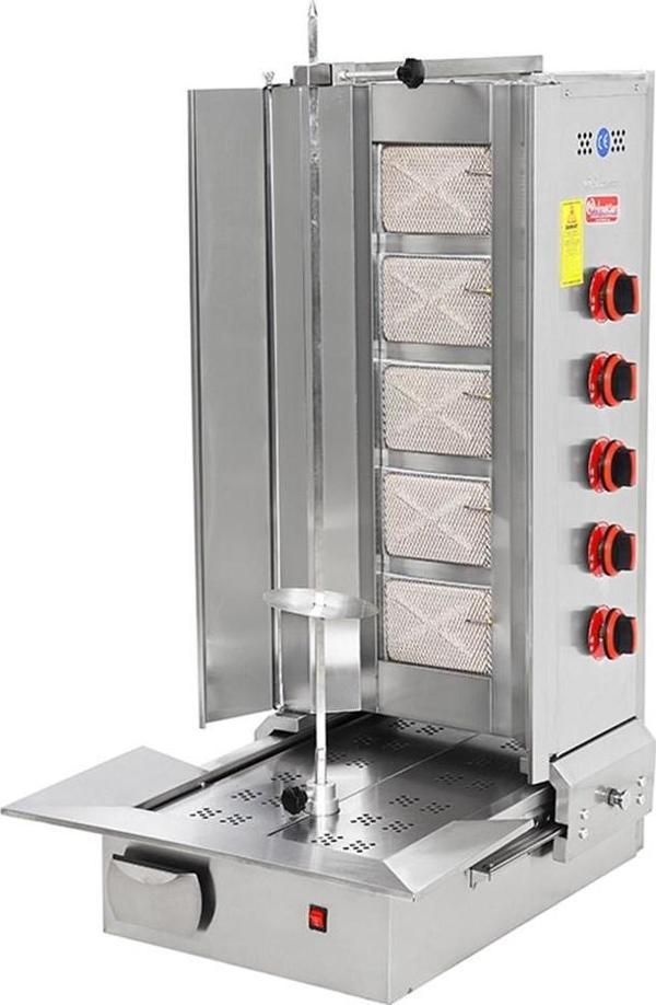 Himaksan  Doğalgazlı 5 Radyanlı Alttan Motorlu Döner Ocağı - Image 1
