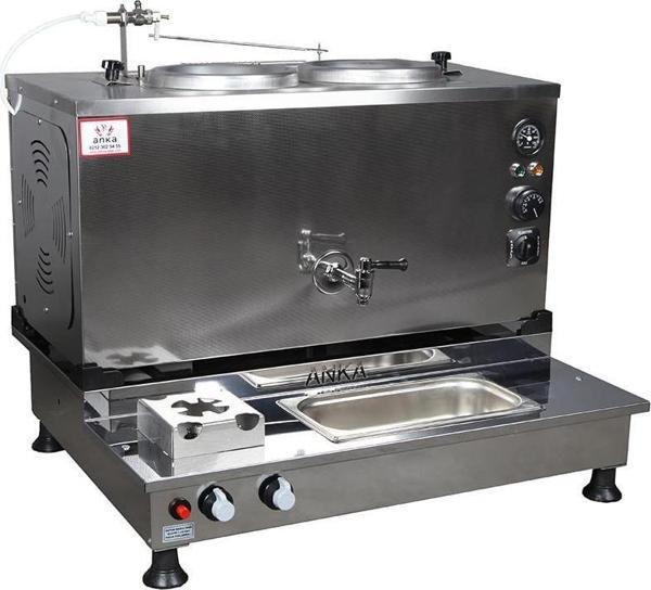  Anka Pro Plus Otomatik Çay Kazanı 2 Demlikli 20 Litre Inox Elektrikli Tüplü - Image 1